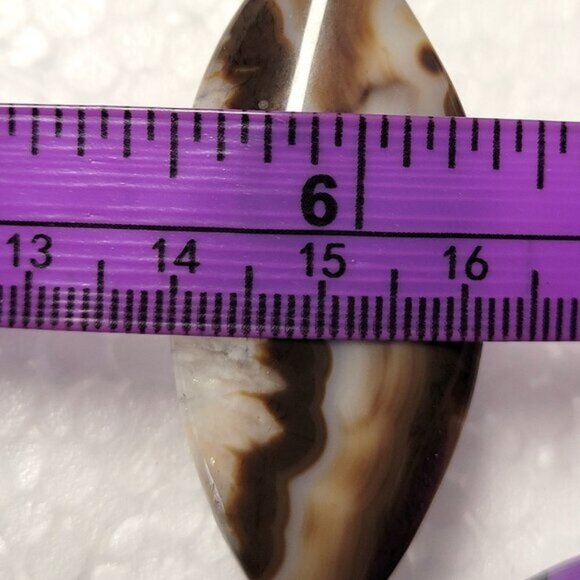 Natural Banded Agate Onyx Cabochon Adjustable Band Handmade Semi Precious Ring - Picture 6 of 10